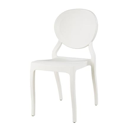 Bedding Beyond Emma Resin Polypropylene Stackable Event Chair - White BE711285
